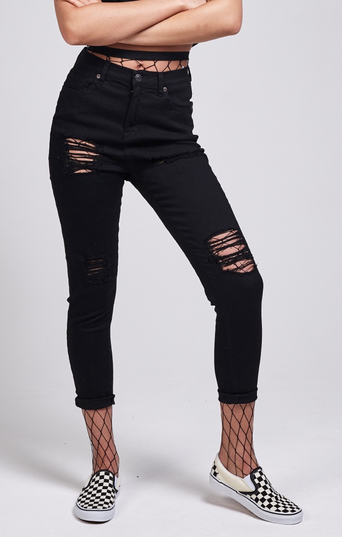 Pantalone - High Waisted Jeans - SikSilk