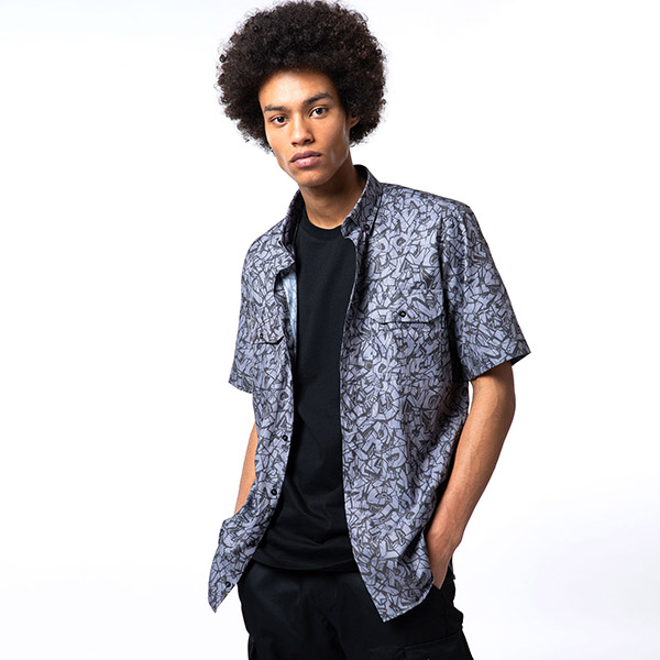 Camicia - Rocks Grey - Dolly Noire Camicia - Rocks Grey - Dolly Noire