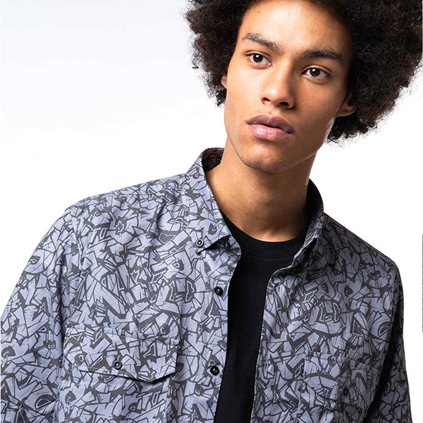 Camicia - Rocks Grey - Dolly Noire Camicia - Rocks Grey - Dolly Noire