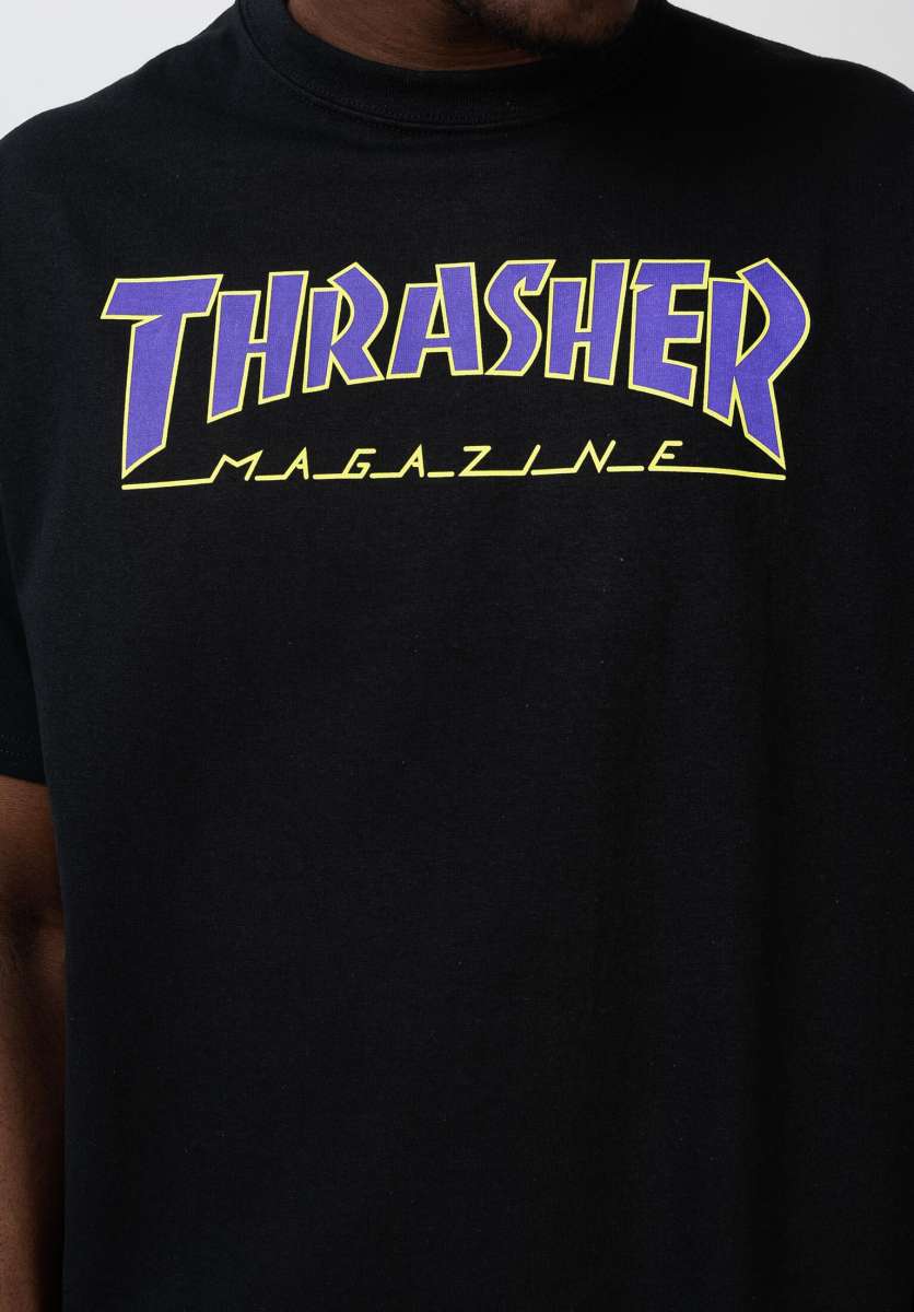 T-Shirt - Outlined Black - Thrasher - immagine 3