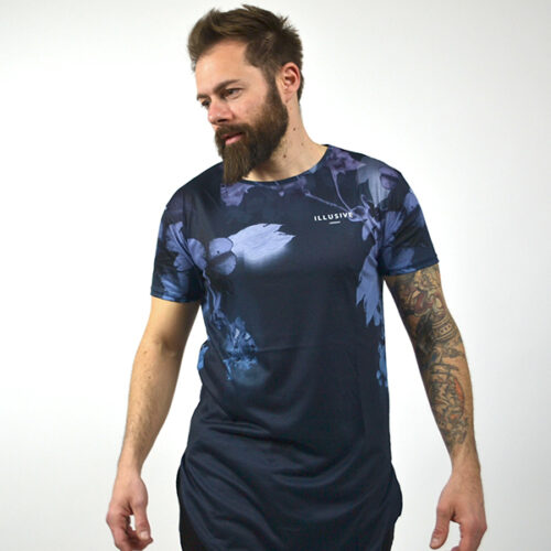 T-Shirt - Blu Floral - Illusive London